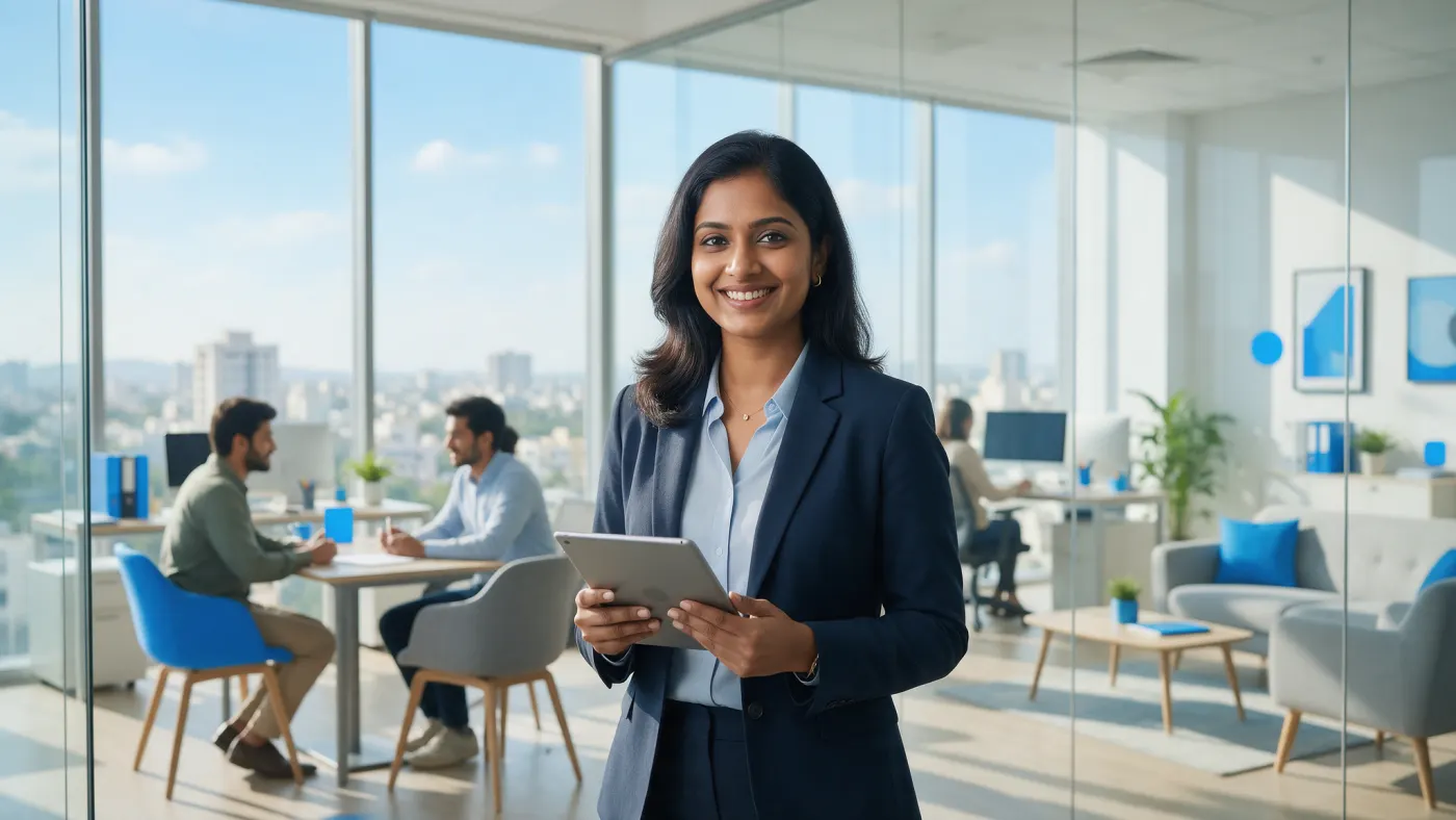 HR manager in a modern office